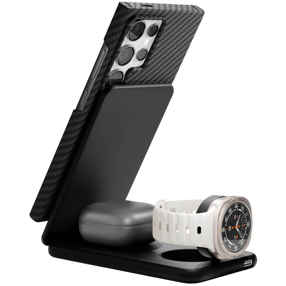 Беспроводное зарядное устройство VLP Alum Power Pro для Samsung, Черный