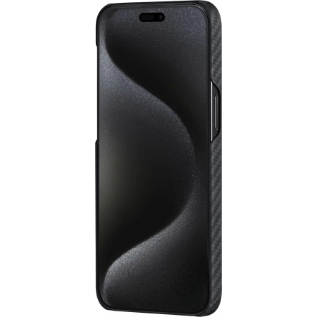 Чехол Pitaka MagEZ Case 4 для iPhone 15 Pro (6.1"), черно-серый, Кевлар (KI1501P)