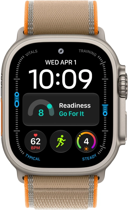 Смарт-часы Apple Watch Ultra 4, 49 мм, GPS + Cellular, Titanium Natural, Trail Loop Sand, M/L