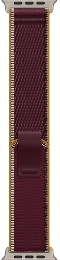 Смарт-часы Apple Watch Ultra 4, 49 мм, GPS + Cellular, Titanium Natural, Trail Loop Burgundy, S/M