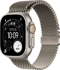 Смарт-часы Apple Watch Ultra 3 - 49 mm Natural Titanium case | ремешок Milanese Loop | Natural, L