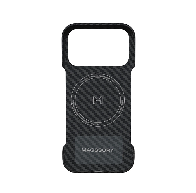 Чехол Magssory Aramid Zero для iPhone 17 Pro, Черный