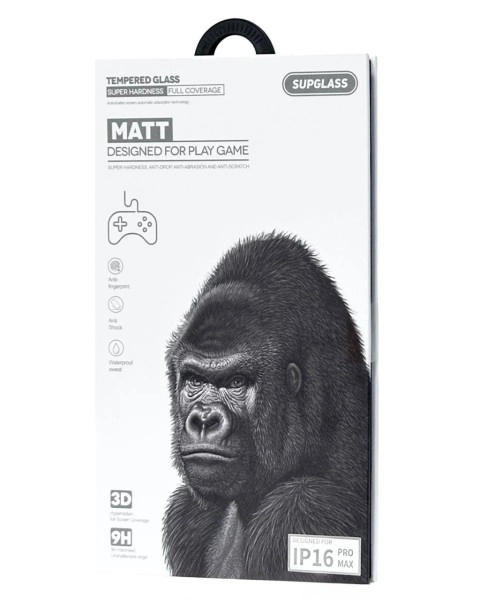 Защитное стекло Supglass XC-13 3D матовое для iPhone 16 Pro Max