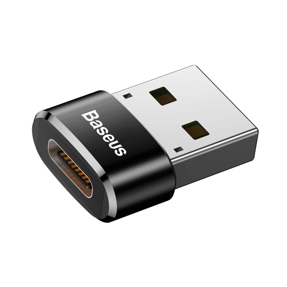 Адаптер Baseus USB Male To Type-C Female Adapter Converter 5A Черный