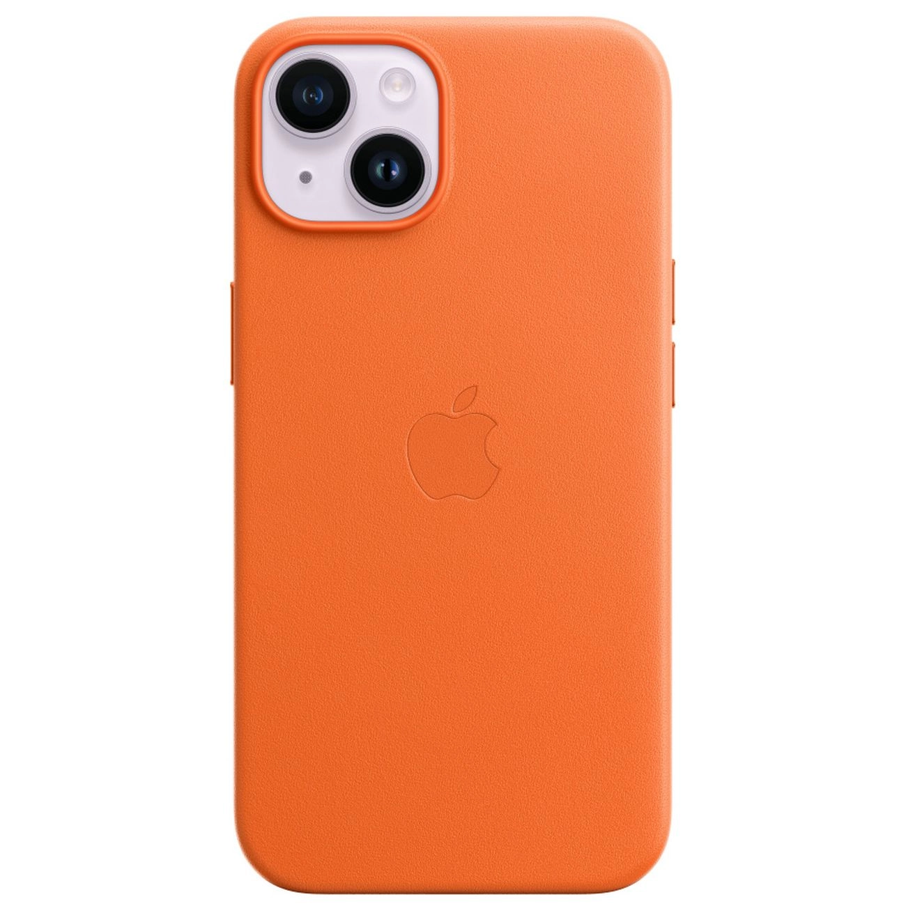 Чехол iPhone 14 Leather MagSafe Оранжевый - MPP83