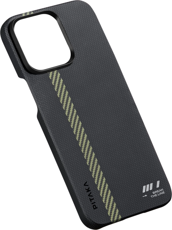 Чехол Pitaka Fusion Weaving MagEZ 5 для iPhone 15 Pro, Break the Line