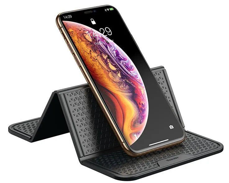 Автомобильный держатель BASEUS Antiskid Pad, коврик, на приборную панель, черный