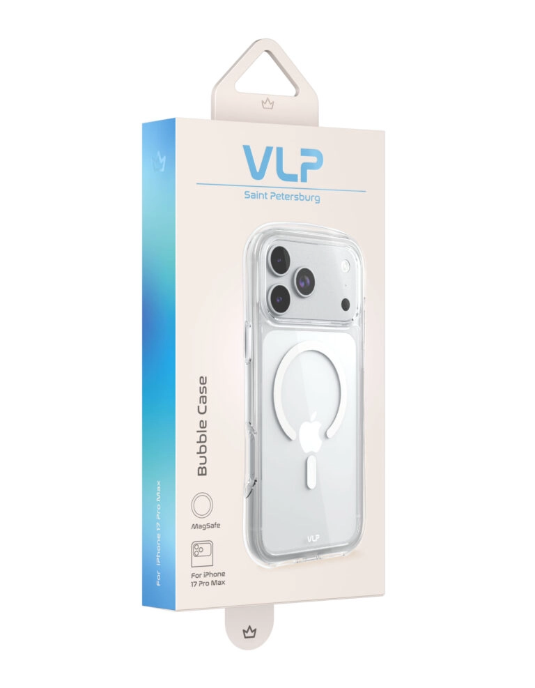 Чехол VLP Bubble Case с MagSafe для iPhone 17 Pro Max, белый