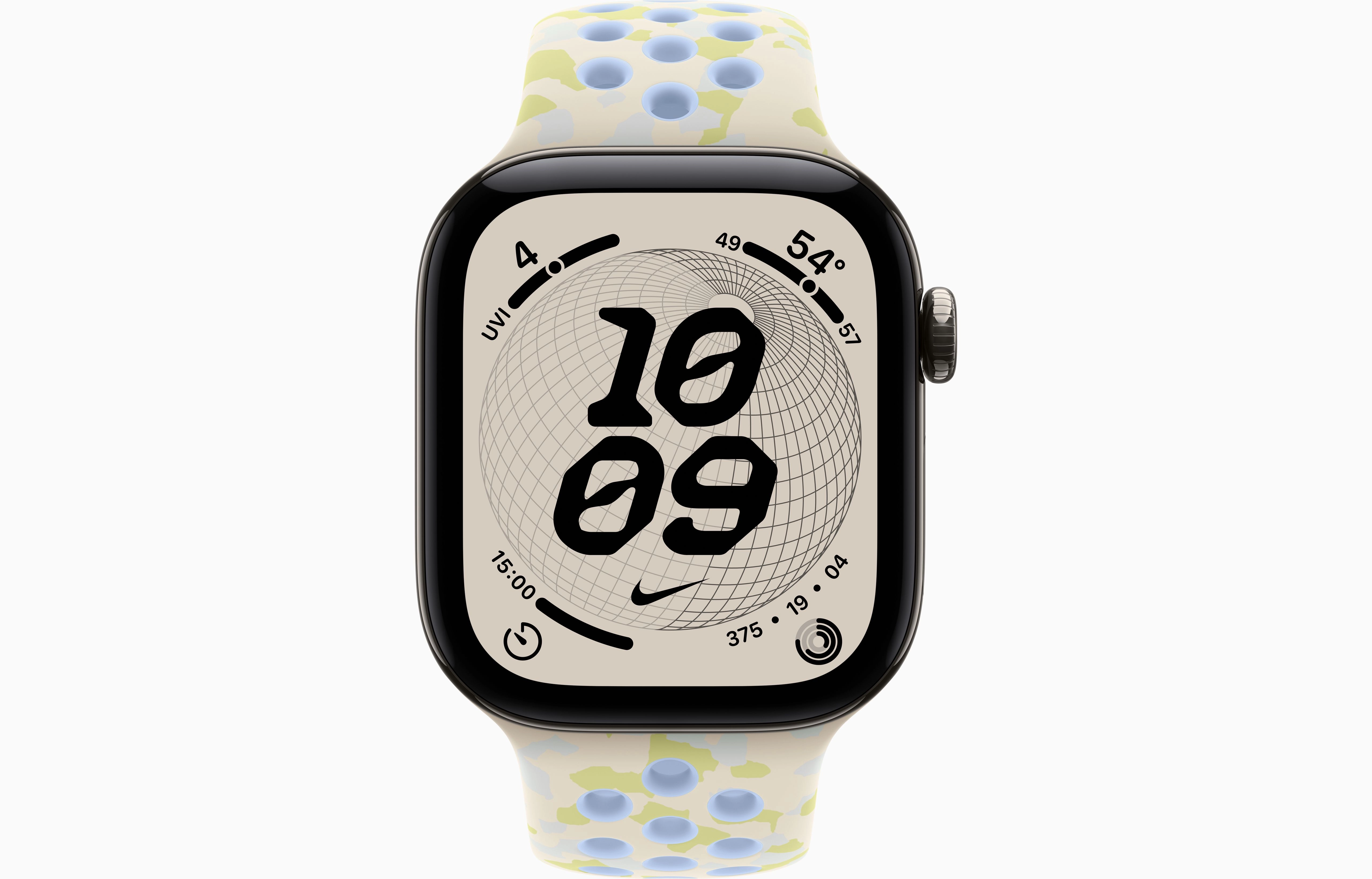 Смарт-часы Apple Watch Series 12, 42 мм, GPS + Cellular, Titanium Natural, Nike Sport Loop Chalk Calm, One Size