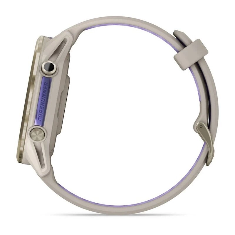 Смарт-часы Garmin Forerunner 970 - 47 mm, Золотистый, титановый безель, серый с индиго ремешок (010-02969-02)