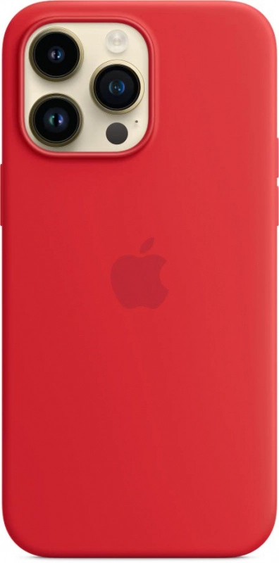 Чехол для iPhone 14 Pro Max MagSafe, Силикон, Красный