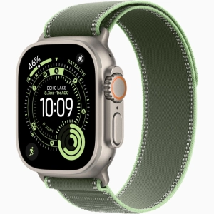 Смарт-часы Apple Watch Ultra 3 - 49 mm Natural Titanium case | ремешок Trail Loop | Green/Neon, S/M