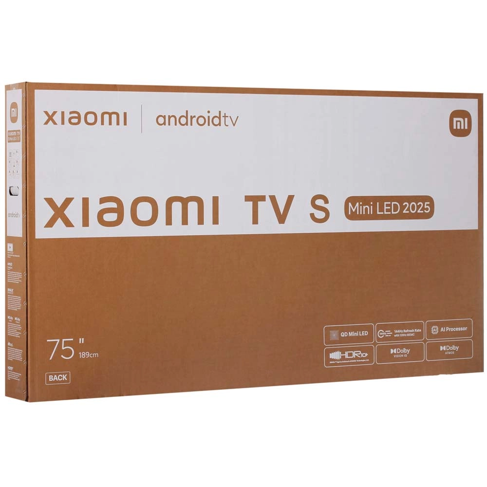 Телевизор Xiaomi TV S Mini 75" (190 см) L75MA-SPLRU черный