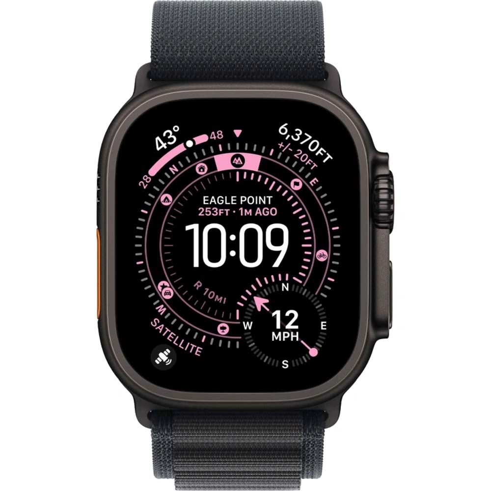 Смарт-часы Apple Watch Ultra 3 - 49 mm Black Titanium case | ремешок Alpine Loop | Black, L
