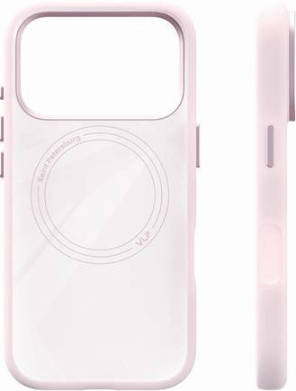 Чехол защитный VLP Aster Pro Case MagSafe для iPhone 17 Pro Max, Розовый