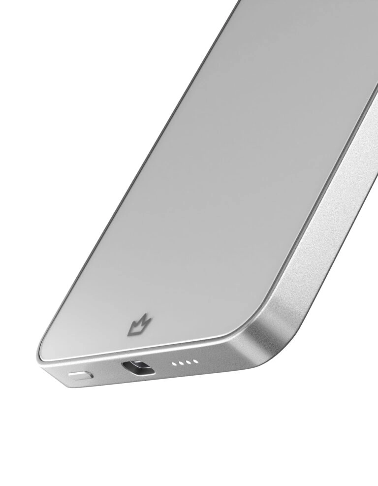 Внешний аккумулятор MagSafe VLP Diamond Energy (Qi2) 5000 мА·ч, серебряный