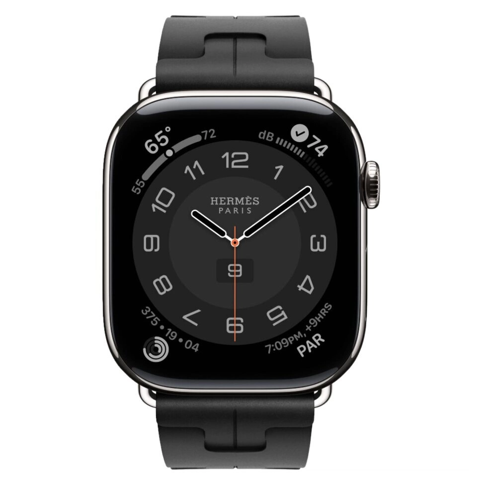 Смарт-часы Apple Watch S11 Hermes - 46 mm ремешок Kilim Single Tour Noir