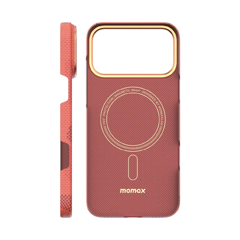 Чехол Momax Aramid Magnetic iPhone 17 Pro Max, Оранжевый