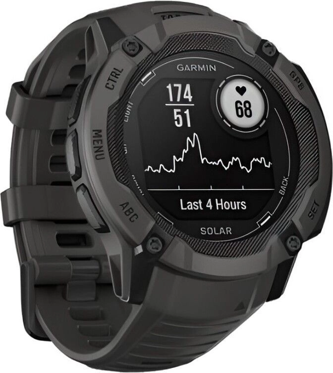 Смарт-часы Garmin Instinct 2X Solar Standard Edition - 50 mm, Черный