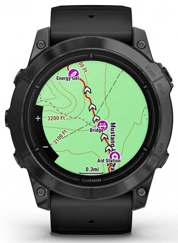 Смарт-часы Garmin Epix Pro (Gen 2) Standard Edition - 51 mm, Серый, черный силиконовый ремешок