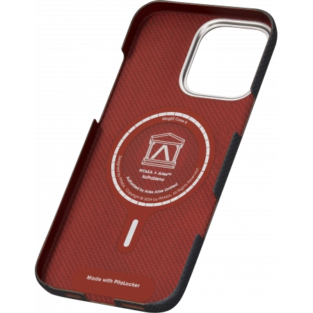 Чехол PITAKA Aries Tactile Woven Case для iPhone 16 Pro, принт NoProblemo