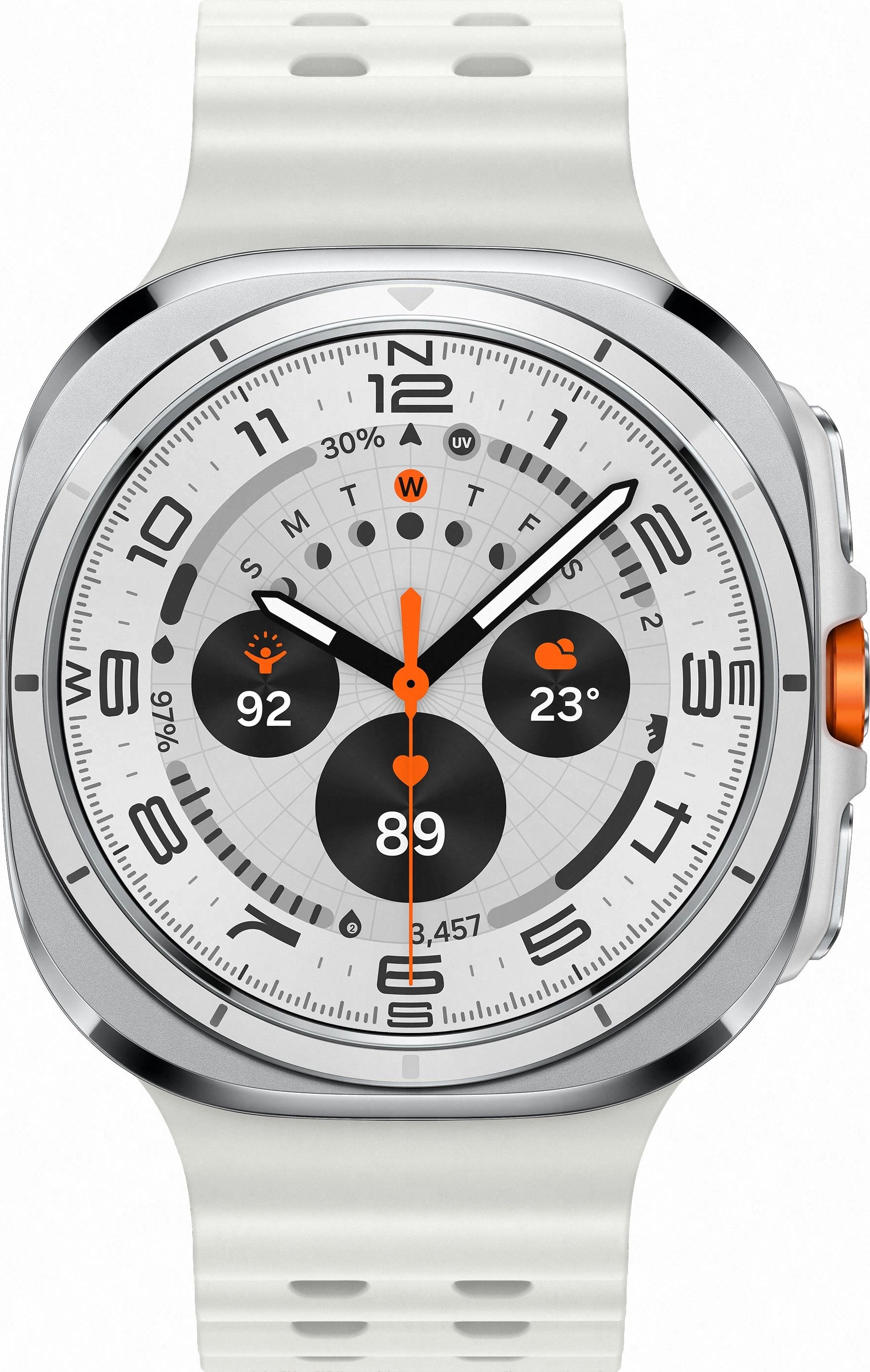 Смарт-часы Samsung Galaxy Watch Ultra (2025) - 47 mm (SM-L705) Titanium White (белый ремешок)