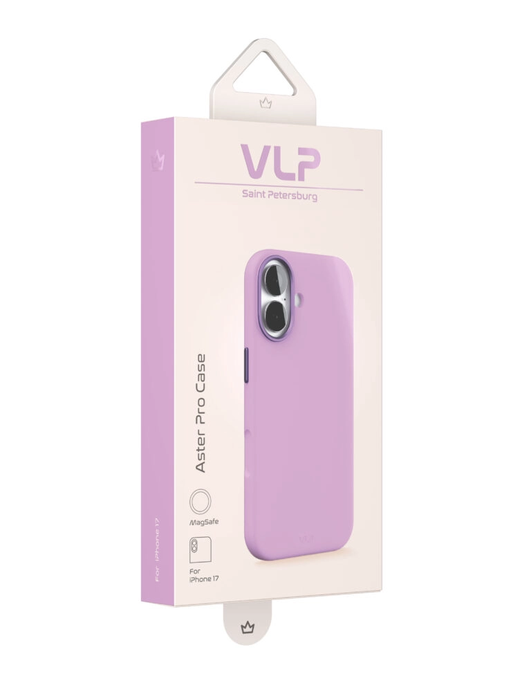 Силиконовый чехол MagSafe VLP Aster Pro Case для iPhone 17 (Лавандовый | Lavender)