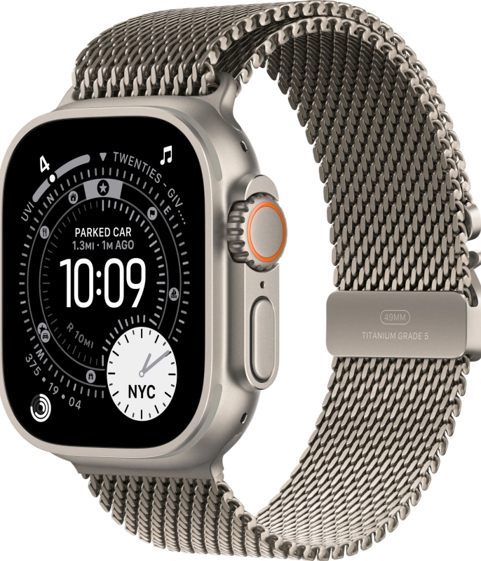 Смарт-часы Apple Watch Ultra 3 - 49 mm Natural Titanium Milanese Loop | Natural Titanium L