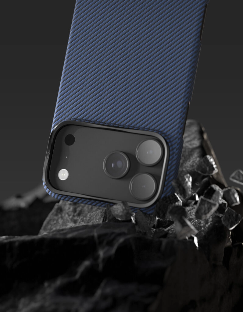 Чехол VLP Kevlar Case для iPhone 18 Pro Max, синий