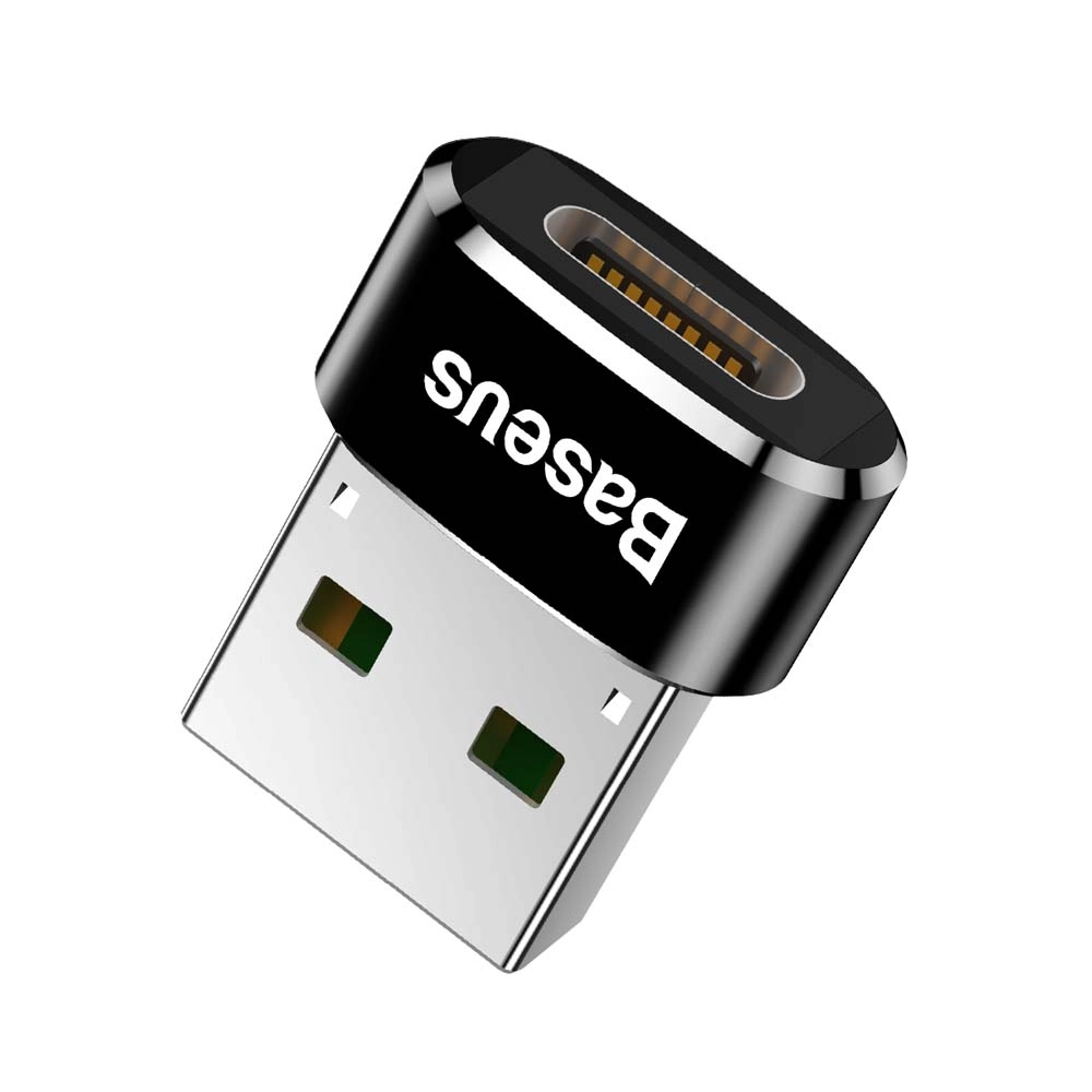 Адаптер Baseus USB Male To Type-C Female Adapter Converter 5A Черный
