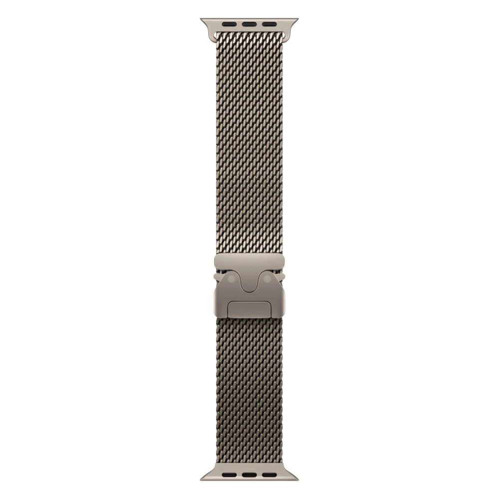 Смарт-часы Apple Watch Ultra 4, 49 мм, GPS + Cellular, Titanium Natural, Titanium Milanese Loop Natural, L