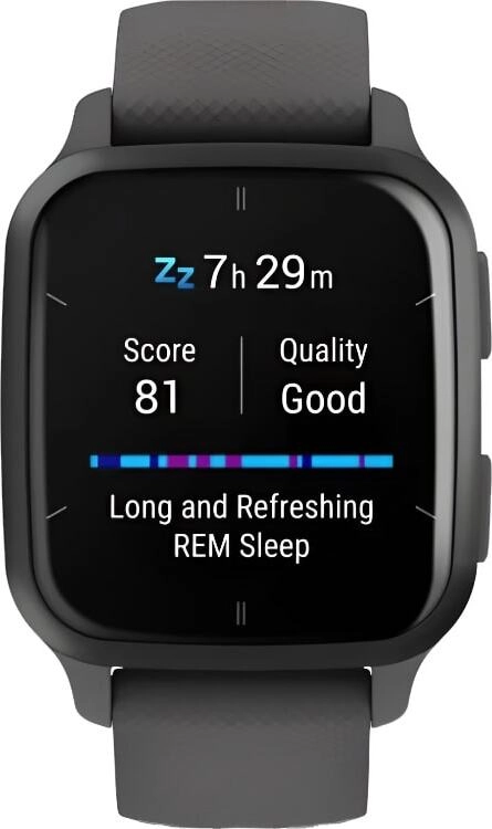 Смарт-часы Garmin Venu SQ 2 - 40 mm, Серый, серый алюминиевый безель, серый ремешок