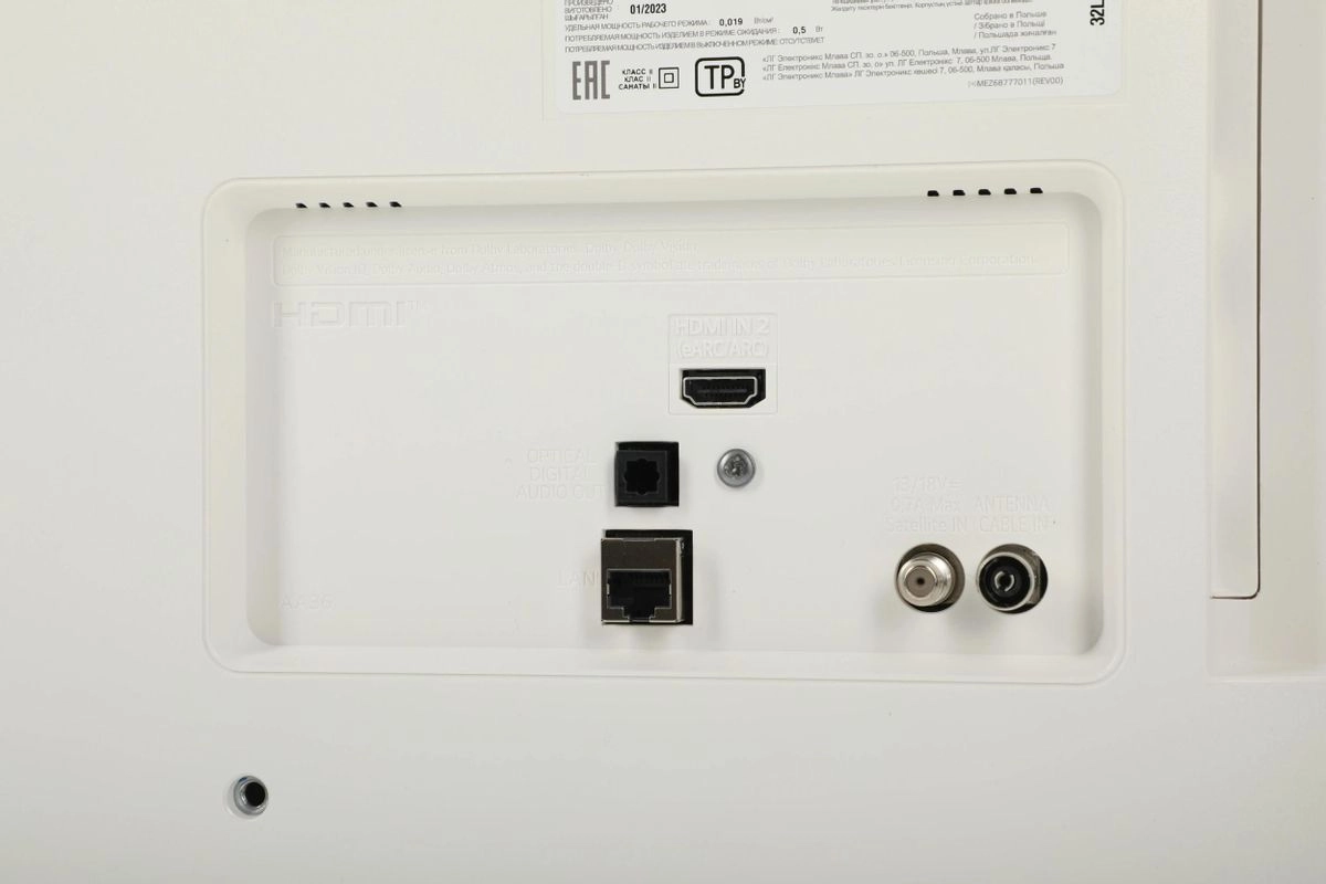 Телевизор LG 32" (81 см) 32LQ63806LC белый