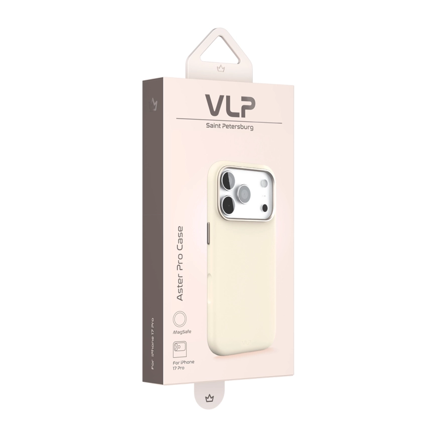 Силиконовый чехол MagSafe VLP Aster Pro Case для iPhone 17 Pro, Белый