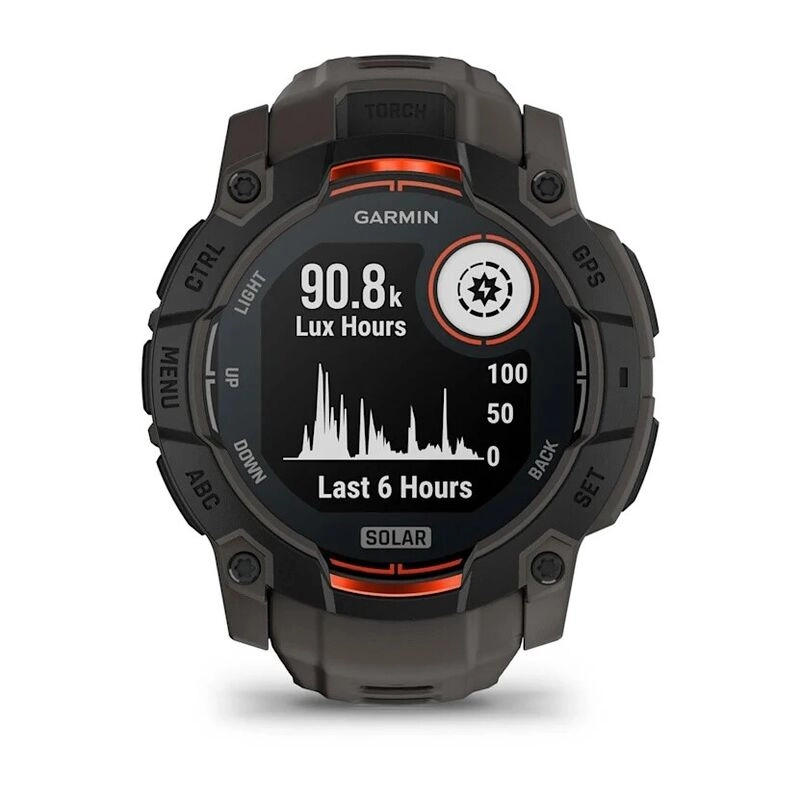 Смарт-часы Garmin Instinct 3 - 50 mm, Solar, Черный, угольно-черный ремешок