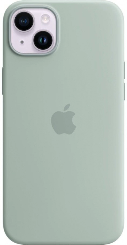 Чехол iPhone 14 Plus Silicone MagSafe, светло-зеленый
