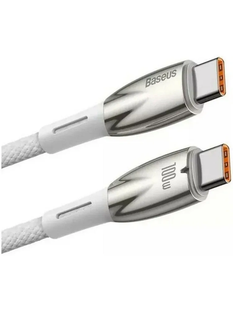 Кабель BASEUS Gem Fast Charging Data Cable USB-C 100W 1 м Белый