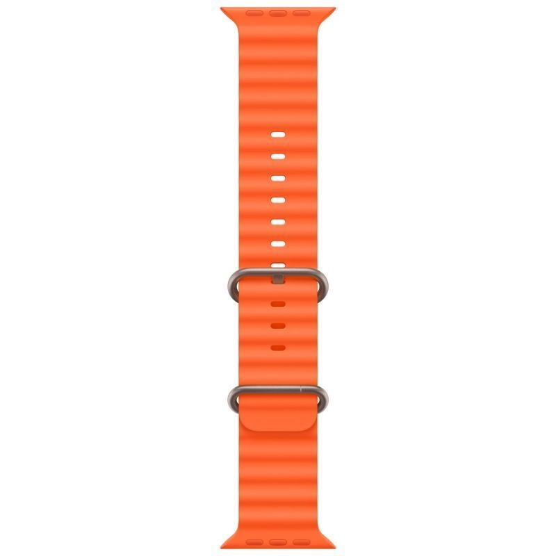 Смарт-часы Apple Watch Ultra 2 (2024) GPS + Cellular - 49 mm Natural Titanium case | ремешок Ocean band | цвет Оранжевый