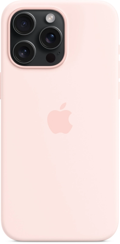 Чехол Apple MagSafe для iPhone 15 Pro Max, Силикон, Розовый