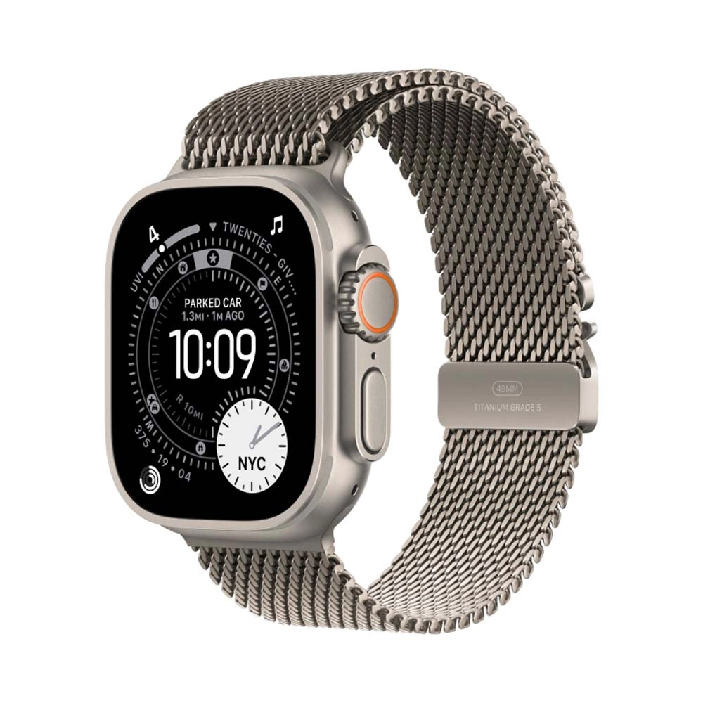 Смарт-часы Apple Watch Ultra 3 - 49 mm Natural Titanium case | ремешок Milanese Loop | Natural, L