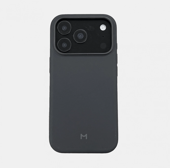 Чехол Magssory для Apple iPhone 17 Pro, силикон, с магнитами, с MagSafe, Midnight Black