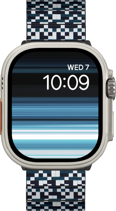 Ремешок Pitaka Moon для Apple Watch, 38/49 мм, карбон, принт мозаика