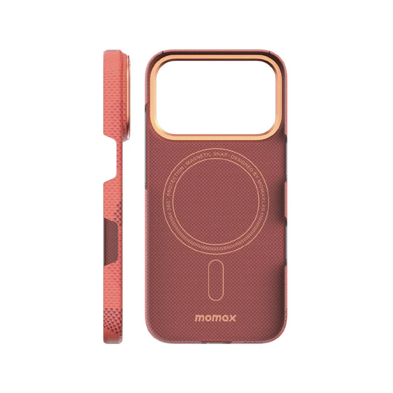 Чехол Momax Aramid Magnetic iPhone 17 Pro, Оранжевый