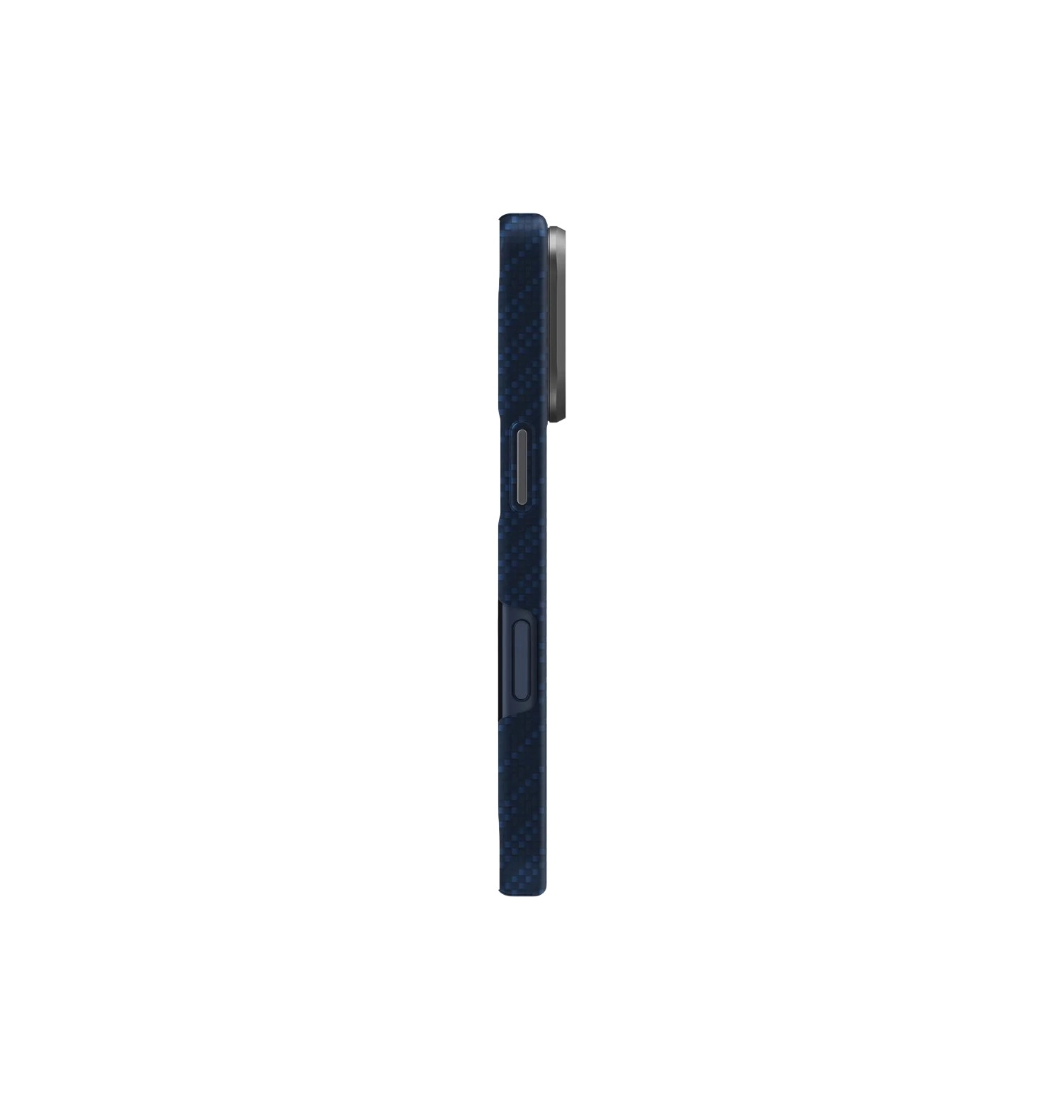 Чехол Uniq для iPhone 17 Pro KEVA EDGE Full Kevlar (MagSafe), Синий