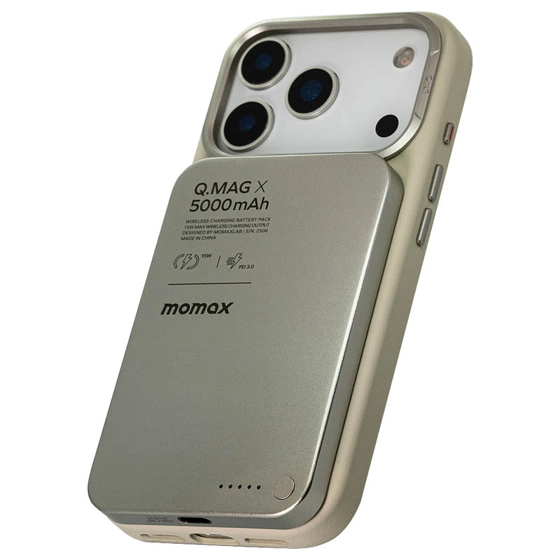 Внешний аккумулятор Momax Q.Mag X Battery Pack 5000mAh Серебристый