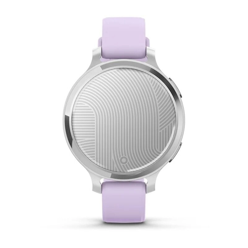 Смарт-часы Garmin Lily 2 Active - 38 mm, Серебристый безель, фиолетовый силиконовый ремешок