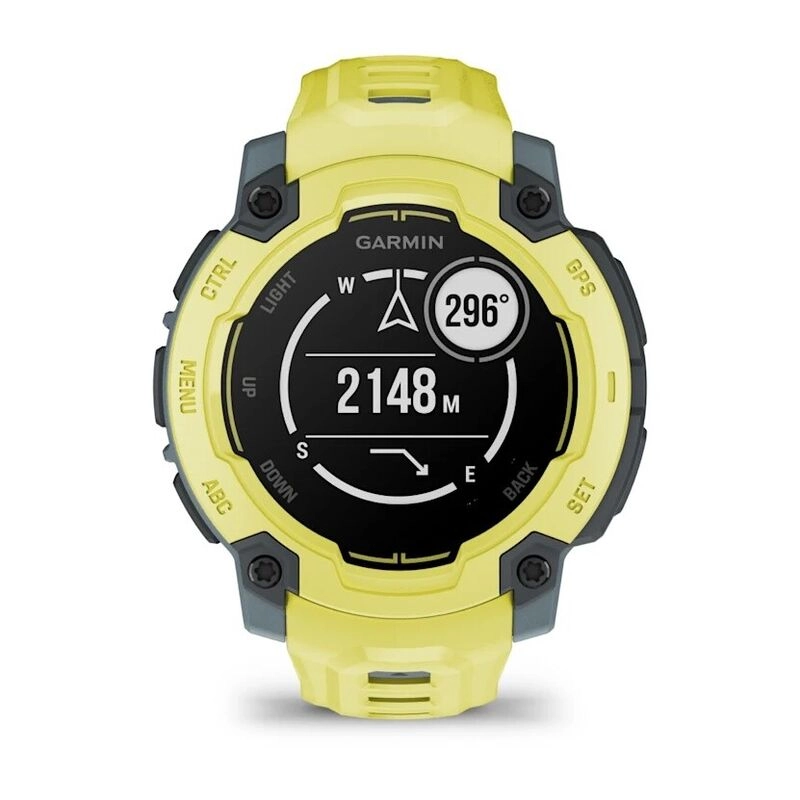 Смарт-часы Garmin Instinct E - 45 mm, Лаймовый, лаймовый силиконовый ремешок