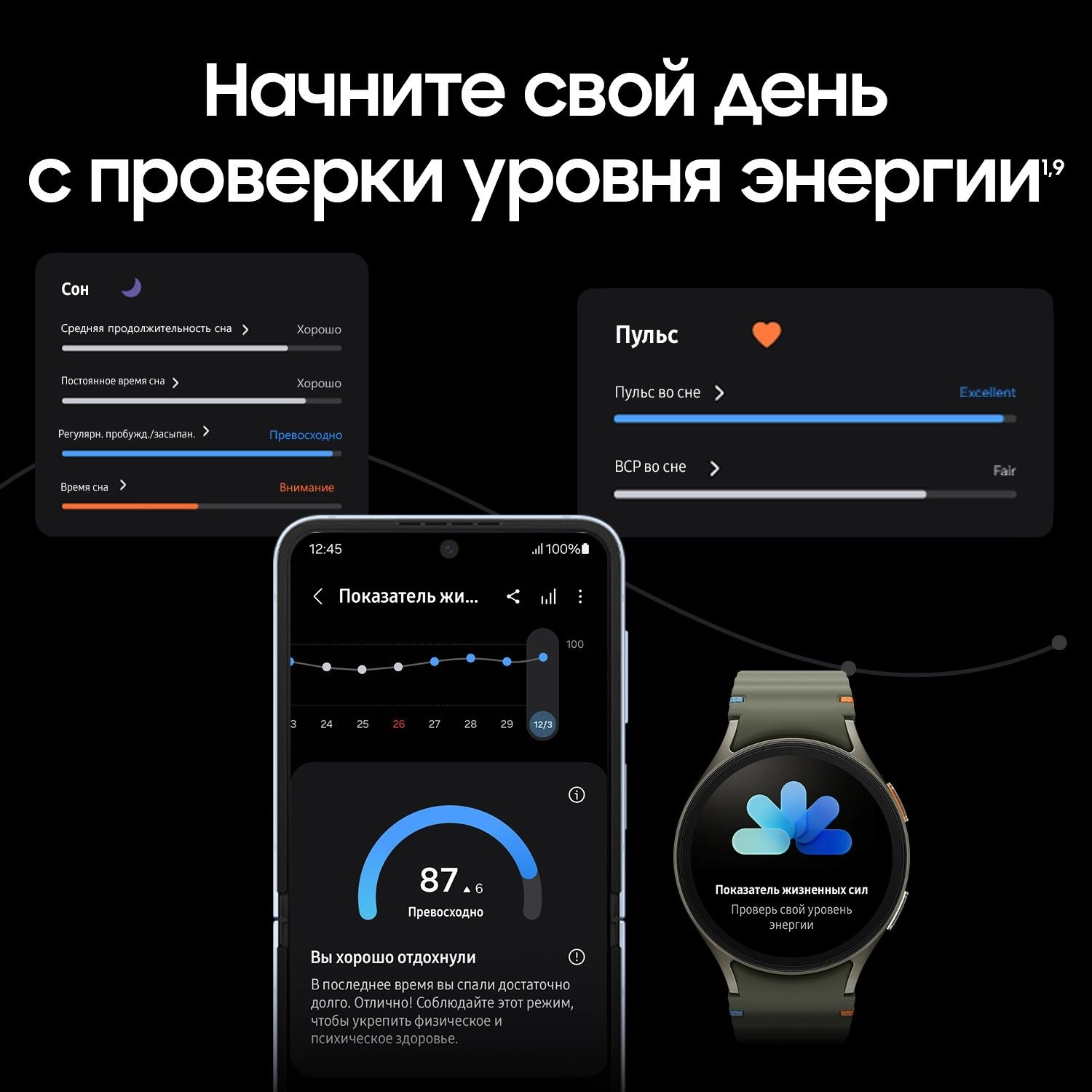 Смарт-часы Samsung Galaxy Watch7 LTE - 44 mm (SM-L315) Silver (Серебристый)