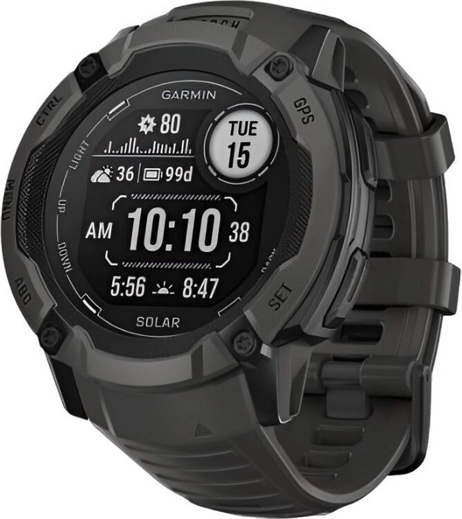 Смарт-часы Garmin Instinct 2X Solar Standard Edition - 50 mm, Черный