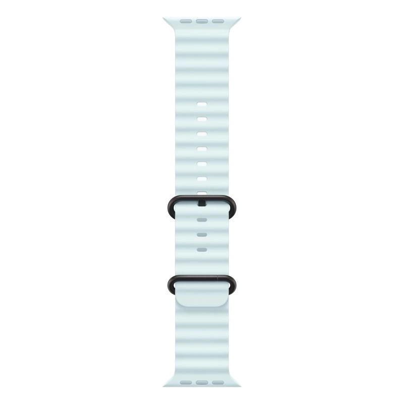 Смарт-часы Apple Watch Ultra 2 (2024) GPS + Cellular - 49 mm Black Titanium case | ремешок Ocean band | цвет морозный голубой